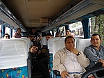 In the bus to the conference