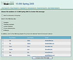 Flexibility in recipient selection gives a group admin control over bulk mailing